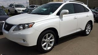 Lexus Certified Pre Owned 2012 RX 350 AWD White on Black - Touring Review - Sherwood Park, AB