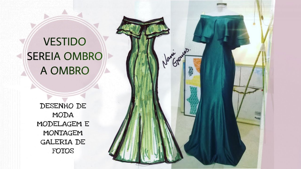 modelo de vestido sereia