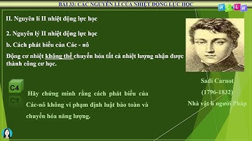 BÀI 33: CÁC NGUYÊN LÝ NHIỆT ĐỘNG LỰC HỌC