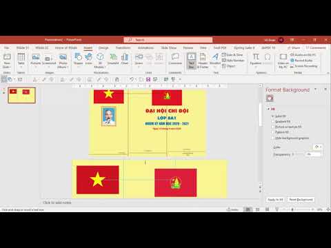 Video Tạo maket đại hội chi đội bằng POWERPOINT - youtube