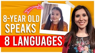 8-year-old Russian child prodigy BELLA DEVYATKINA speaks FLUENT SPANISH (+7 languages)