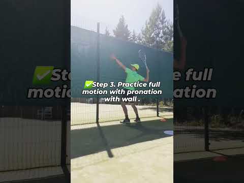 Serve pronation drills