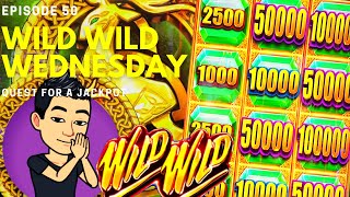 ★$500 WILD WILD WEDNESDAY!★ QUEST FOR A JACKPOT [EP 50] WILD WILD EMERALD Slot Machine (Aristocrat)