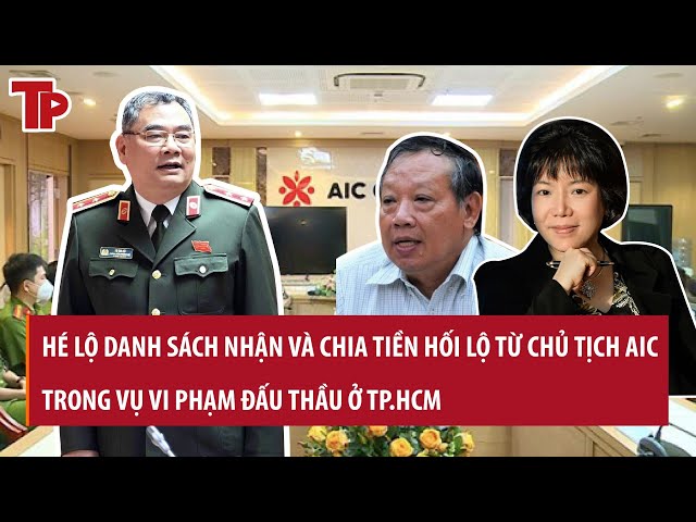 Hé lộ danh sách nhận và chia tiền hối lộ từ Chủ tịch AIC trong vụ vi phạm đấu thầu ở TP. HCM class=