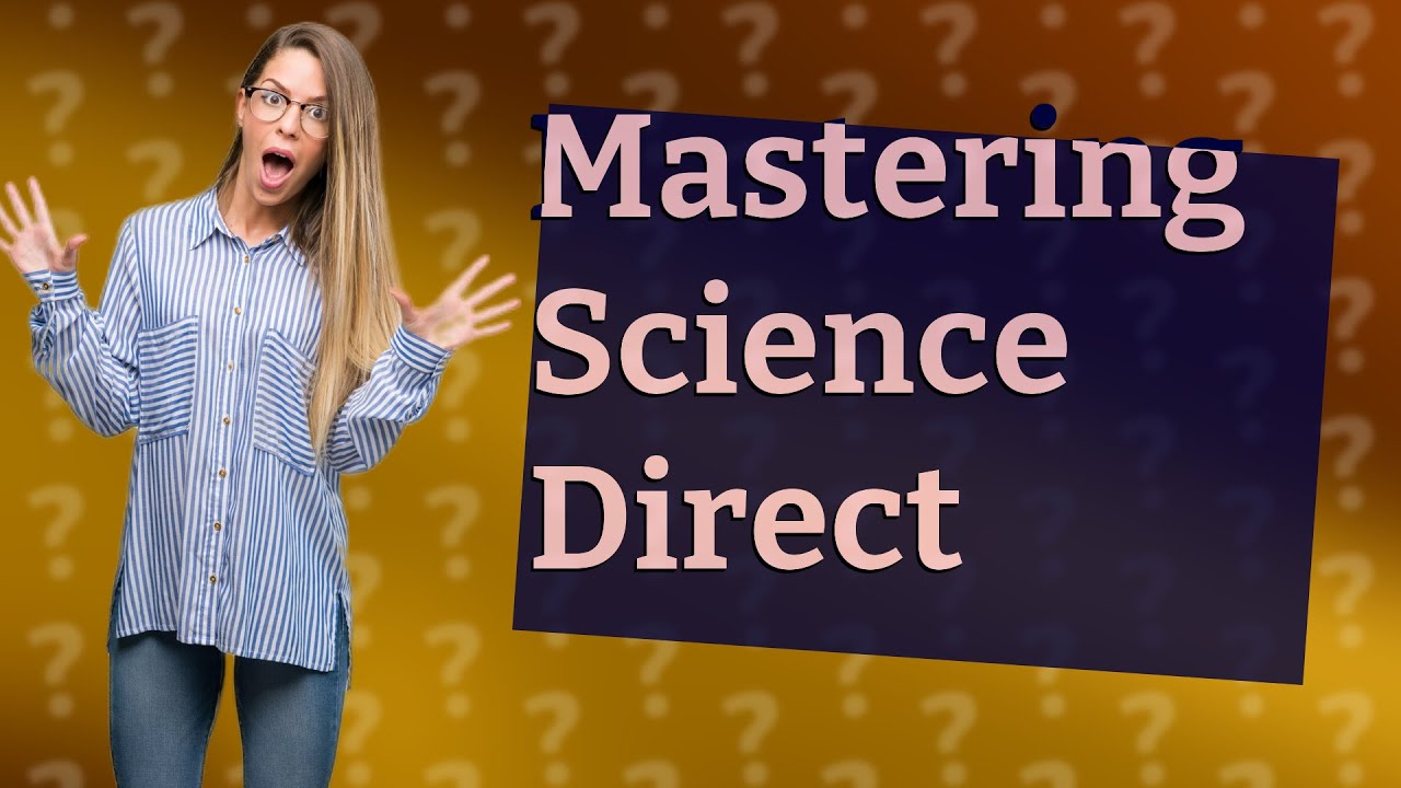 How Can I Easily Find Articles on Science Direct? YouTube