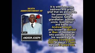 Andrew Joseph  ~ Medium Obituary