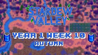 Stardew Valley Year 1 Week 10 Autumn | JOJA LONGPLAY | Relaxing Gameplay | Longplay | No Commentary