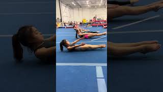 Training Tumbling Shapes #Shorts #Gymnastics