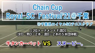 【ChainCup千葉 Royal夏祭 混D】牛タンカーペット vs スヌーピー。［ 決勝 混合ダブルス1］