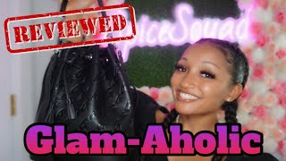 GLAM-AHOLIC LIFESTYLE LARGE MATTE BLACK BUCKET BAG by Mia Ray  UNBOXING