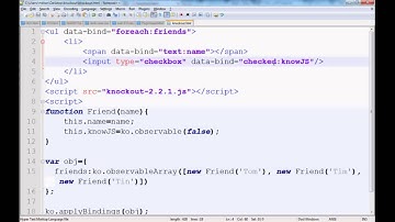 KnockoutJS The Basic for beginner part-6  Properties and visible