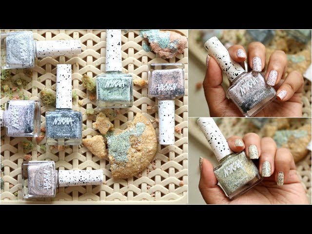 NEW* Nykaa Cookie Crumble Nail Polish Collection swatches - YouTube