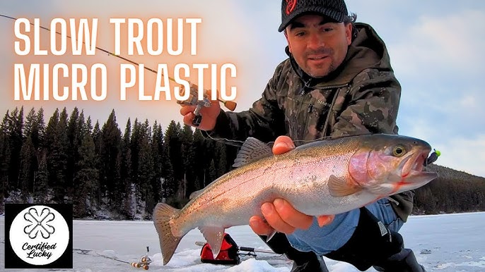 How to Rig and Fish WAX WORMS for Trout - ICE FISHING 