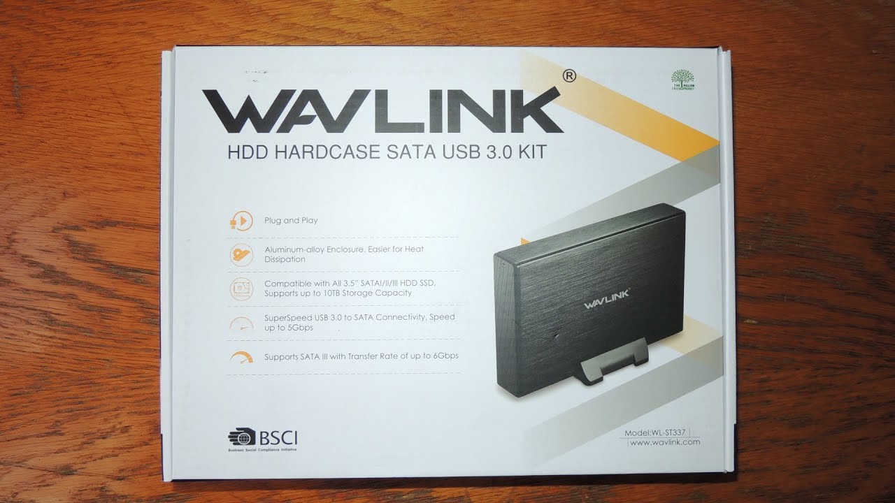 Caja externa Wavlink para disco duro SATA de 3.5" a USB 3.0 review en español