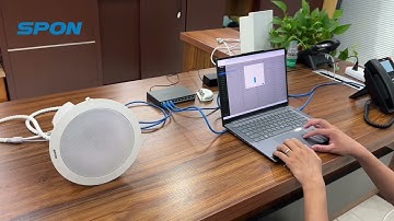 How to connect the POE/SIP ceiling speaker to SIP phone？what features they have？www.sponcomm.com