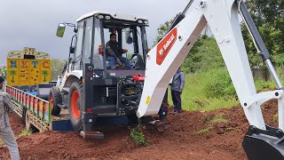 New Bobcat B900 Unloading From Trailer With Ramp Open Land And Truck Rescue By Same Jcb Jcb Video