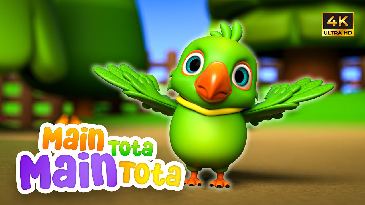 Main Tota Hindi Rhyme | baby nursery rhymes song | मैं तोता मैं तोता | Nini Booms kids Rhymes