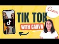 How to MAKE a TIKTOK VIDEO in Canva with your phone - with text, music, animation and more!