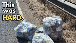 Britain's roads are filthy. We tried cleaning one... Litter picking #43