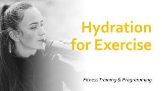Hydration for Exercise | Fitness Training & Programming