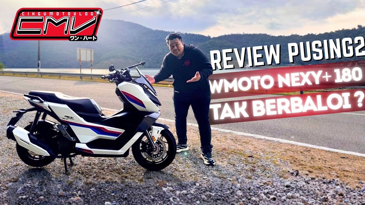 WMOTO NEXY+180 REVIEW PUSING2 USAP2 SKUTER NI. BETUL TAK BERBALOI?