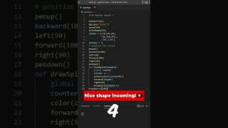 Famous 🔥 Awesome Python Generated Shape - Wait till the end 💥! #shorts #programming #coding #python #turtle Net Worth