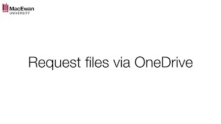 Request files via OneDrive