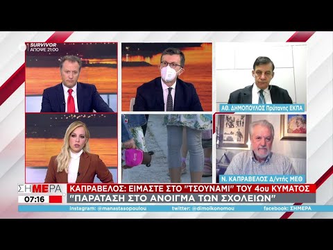 Δημόπουλος - Καπραβέλος για το άνοιγμα των σχολείων | Σήμερα | 04/01/2022