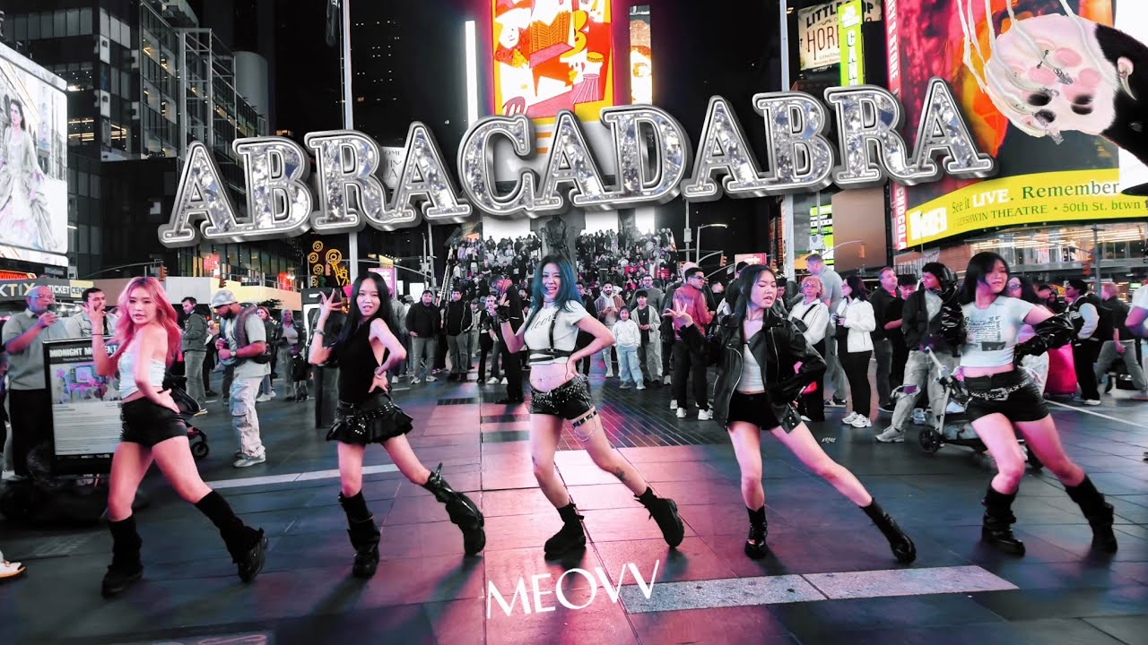 [KPOP IN PUBLIC | TIMES SQUARE] MEOVV (미야오) - ‘Abracadabra’ Dance Cover (KCON LA VER.) | ONE TAKE.