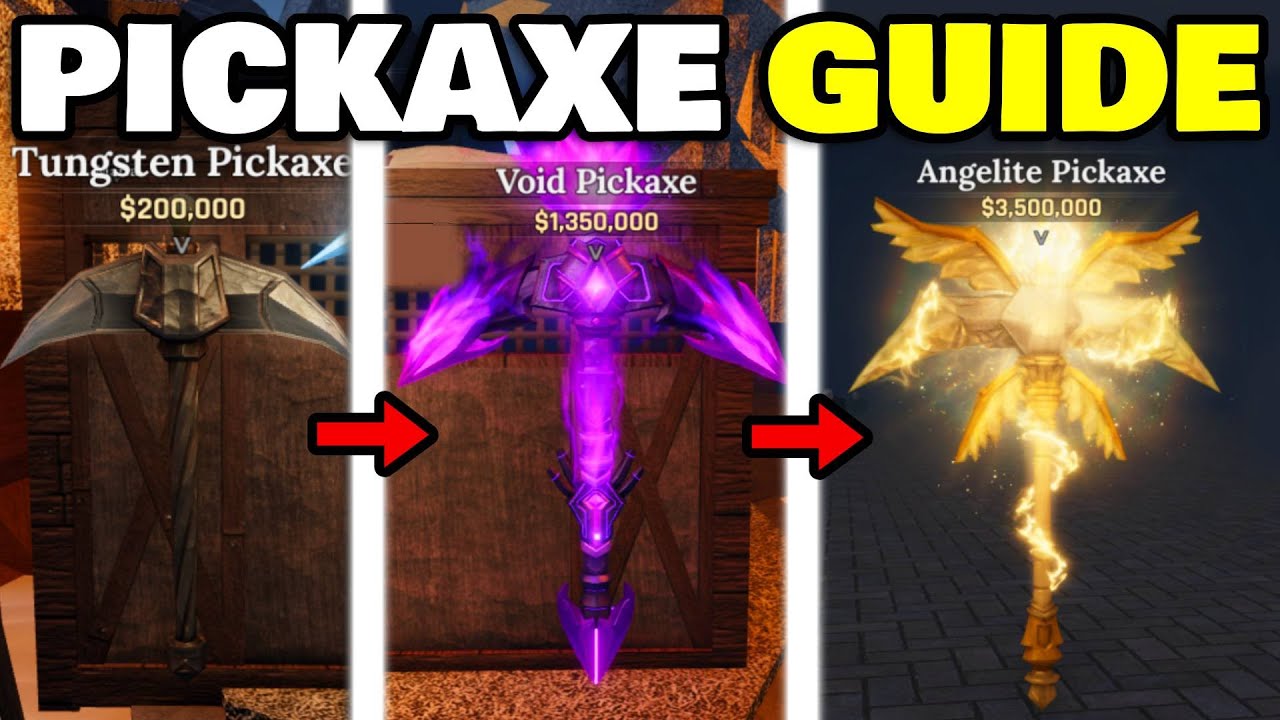 New PICKAXE PROGRESSION GUIDE For ISLAND 3 In The Forge Roblox...