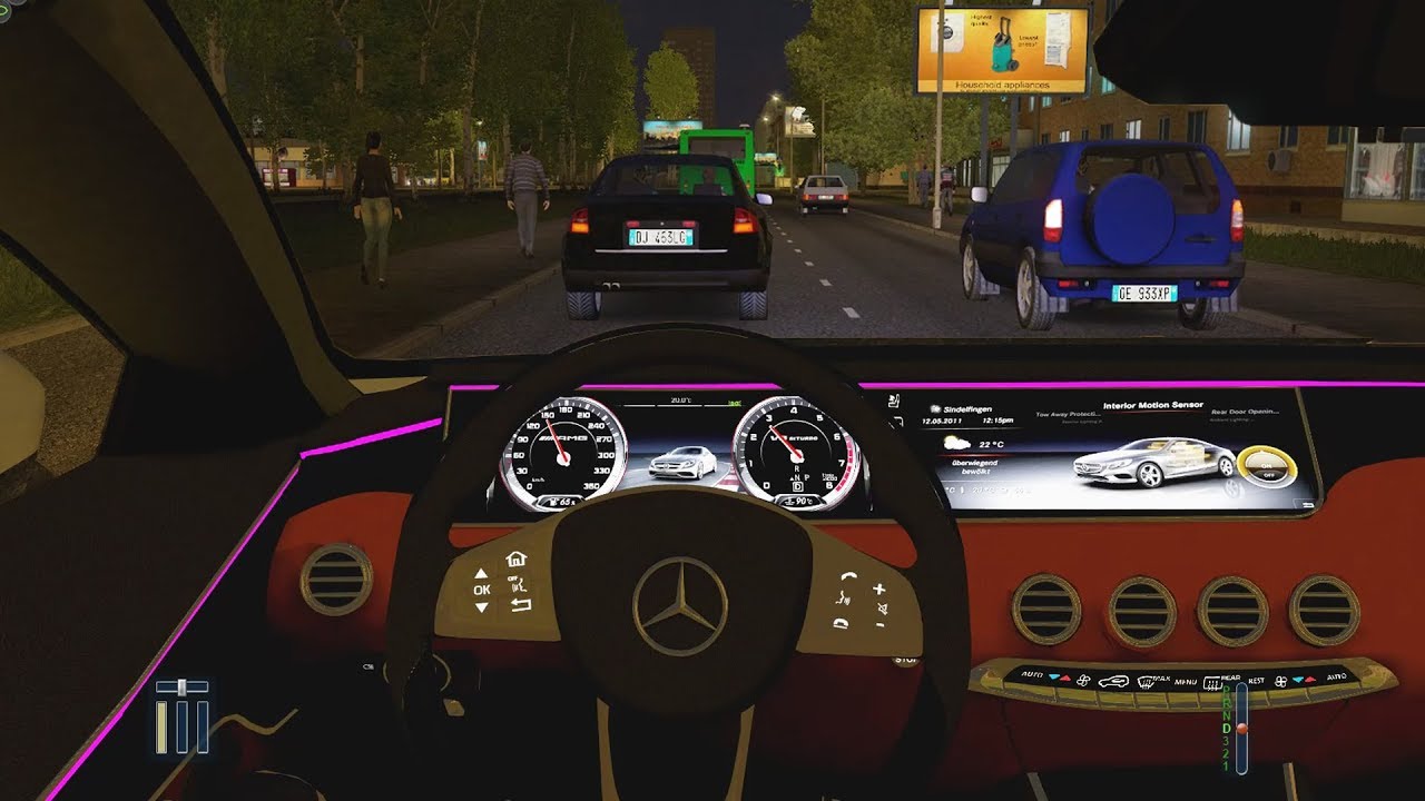 City Car Driving Mercedes Benz S63 Amg Coupe Night Racing