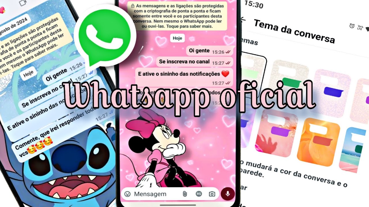 WHATSAPP OFICIAL ATUALIZOU! E LIBEROU VÁRIOS TEMAS COLORIDOS! EU AMEI ...