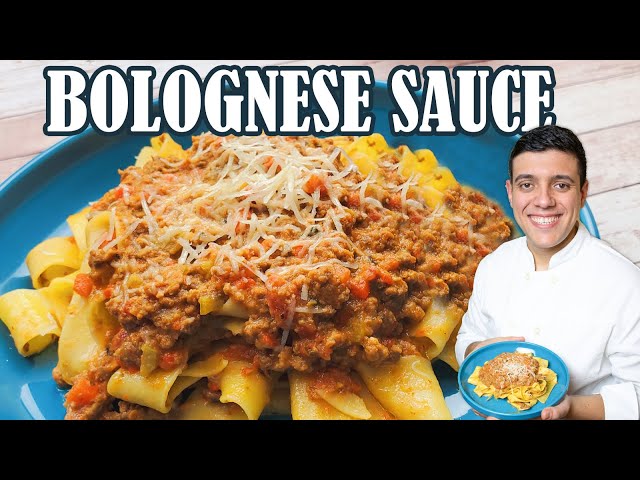 How to Make Classic Bolognese Sauce Recipe | with Pasta class=