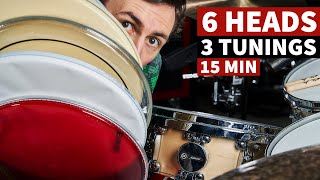 Testing 6 Snare Heads In Record Time! // Remo Aquarian Evans
