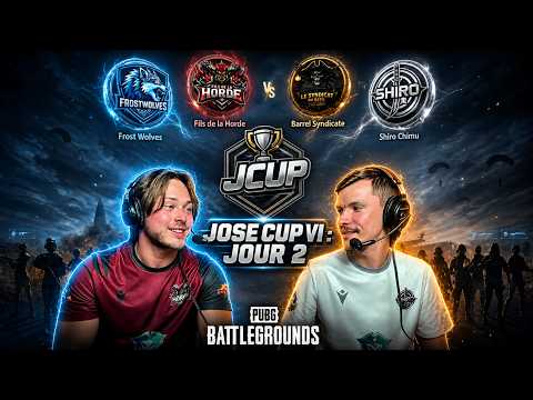 José Cup #6 – JOUR 2 PUBG : La tension monte d’un cran 🔥🔥