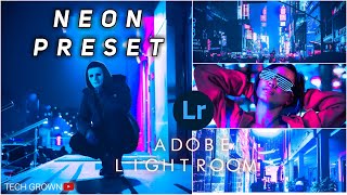 NEON preset | Adobe Lightroom Mobile Preset | Free DNG