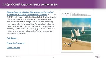 CAQH CORE October Town Hall National Webinar