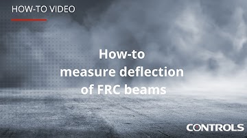 Measurement of deflection of frc beams
