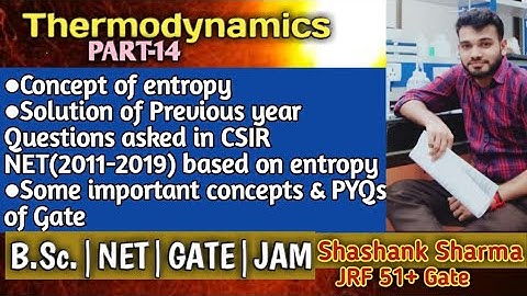 Entropy|Solution of previous year questions of csir net 2011-2019|CSIR-NET|GATE|JAM