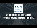 Tyre racking available with UK supply, delivery and installation.