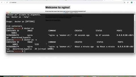 Running your first docker container(nginx) and mapping port 80