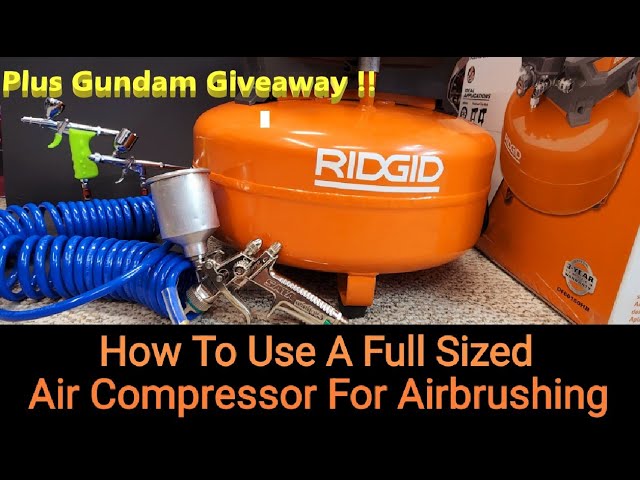 HOW TO Set Up your SHOP or HOBBY AIR COMPRESSOR for AIRBRUSH a Beginners  Guide! 