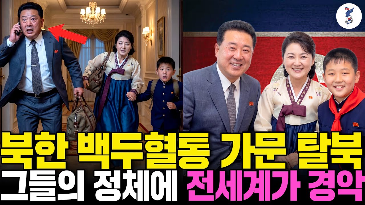 북한 백두혈통 가문 탈북, 그들의 정체에 전세계가 경악ㅣ탈북감동사연