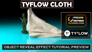 TyFlow Cloth Simulation Object Reveal Effect /3ds max Vfx /TyFlow Tutorial in Hindi Urdu