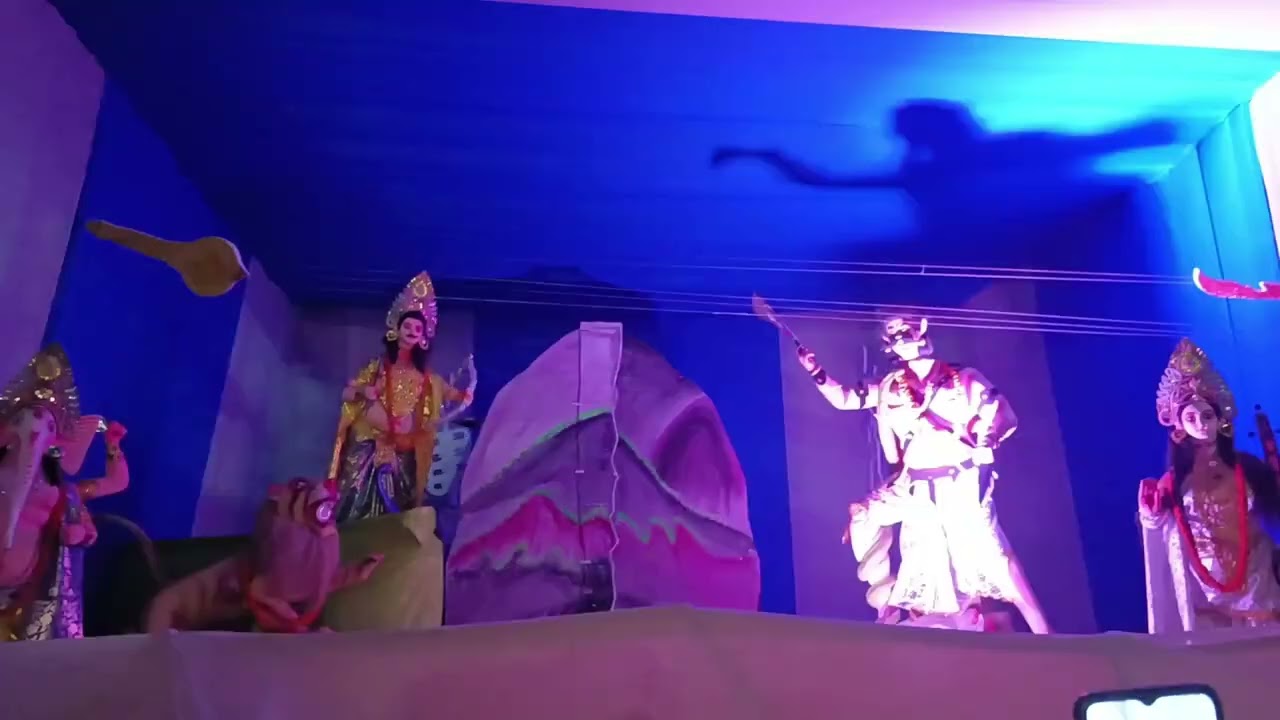 Durga Maa ka pandal sati mata mandir chandauli. दुर्गा  पंडाल चन्दौली,
