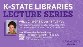 Libraries Lecture Series: 