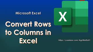 Convert Rows to Columns in Excel