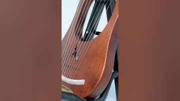 10 Metal Strings Bone Saddle Mahogany Lyre Harp with Tunning Wrench