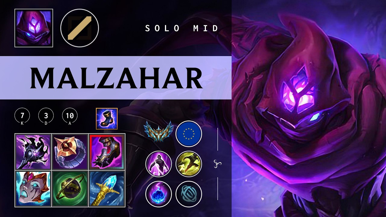 Malzahar Mid vs Ornn - EUW Challenger Patch 26.04