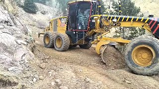 CAT 140M KAYA CANAVARI(rock monster)grader #snow  #keşfetbeniöneçıkar #nasılyapılır #buldozer #dozer